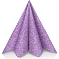 Produktbild: Mank Airlaid Serviette Ornaments in Lila, 40 x 40 cm, 50 Stück