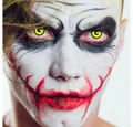 Produktbild: aricona Farblinsen Farbige Halloween Kontaktlinsen Gelb Zombie Kostüm Karneval Dämonen, ohne Stärke, 2 Stück