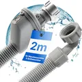 Produktbild: Bomann® Aquastop Wasserschlauch für Geschirrspüler und Waschmaschine | 2M Waschmaschinenschlauch | 3/4 Zoll | Zulaufschlauch Waschmaschine & Spülmaschine mit Wasserstop | Waschmaschinenanschluss 2m