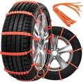 Produktbild: Schneeketten rutschfeste Reifenketten Radketten für Schnee Nylon Eisbrechung