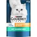 Produktbild: Perle Erlesene Streifen Katzenfutter nass mit Kaninchen 26er Pack 26 x 85g