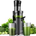 Produktbild: GDOR Slow Juicer Entsafter für Gemüse und Obst mit 90mm XL Einfüllöffnung, 200W