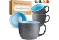 Produktbild: Cosumy Cappuccinotasse Cosumy Kaffeetassen 4er Set aus Keramik - 350ml – , Keramik, Warm