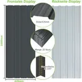 Produktbild: 22x Trapezblech 108cm x 42.6cm = 10.12 m2 Dachblech für Gerätehaus Carport Anthrazit verzinkt Profilblech Wandblech Dachblech Wellblech Dachplatten - Schwarz