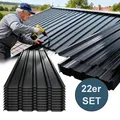 Produktbild: 22x Trapezblech Wellblech Dachpaneele Profilblech Bleche  Metall Stahlblech Dach