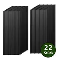 Produktbild: 22x Trapezblech Profilblech 10.12㎡ Wellblech Dachblech Metall Blech schwarz