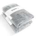 Produktbild: Premium Duschtuch 2er-Set 70 x 140 cm Silbergrau – Große weiche & saugstarke ...