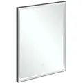 Produktbild: Villeroy und Boch Subway 3.0 Spiegel A46360BC Aluminiumrahmen, 60 x 75 x 4,75 cm, schwarz matt/weiß matt