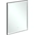 Produktbild: V&B Spiegel Subway 3.0 Alu-Rahmen, 60x75x4,75cm, sw matt/we ma