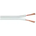 Produktbild: Lautsprecherkabel weiß, 100m Spule, Querschnitt 2x0,75 mm2 CCA