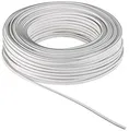 Produktbild: Lautsprecherkabel weiß CCA - 100 m Rolle, Querschnitt 2 x 0,75 mm² goobay