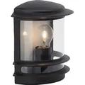 Produktbild: BRILLIANT Außenwandleuchte Hollywood | Outdoorleuchte | Aluminium/Kunststoff | schwarz | IP44 | spritzwassergeschützt | 1x E27 max. 60 W - Schwarz