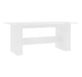 Produktbild: vidaXL Esstisch Esstisch Weiß 180x90x76 cm Holzwerkstoff (1-St)