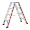 Produktbild: Hymer Alu Stufen Steh Leiter Stufenleiter Klappbar Klappleiter Sicher 2x4 Stufen