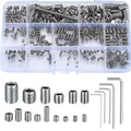 Produktbild: Madenschrauben Set Edelstahl M2,5 M3 M4 M5 M6 M8 Inbusschrauben Kit