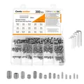 Produktbild: Silbernes Grub Screws Allen Screw Assortment Kit, 300 Stück, M2.5 M3 M4 M5 M6 M8