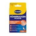 Produktbild: Scholl Hühneraugenpflaster Set, 8 Stück - 4 Hühneraugen & 4 Druckschutzpflaster, Hühneraugen Entferner mit Salicylsäure, sofortige Schmerzlinderung, wasserfest & dermatologisch getestet