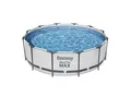 Produktbild: Bestway® Steel Pro MAX™ Frame Pool Set mit Filterpumpe Ø 366 x 100 cm, lichtgrau, rund