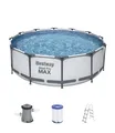 Produktbild: Bestway StahlrahmenPoolSETPro Max Frame 366x100cm (56418)Rund Lichtgrau