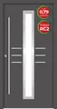 Produktbild: Splendoor Haustür Passivedoor Premium B07 RC2 Anthrazit DIN Links 110 x 210 cm