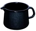 Produktbild: Riess, 0672-009 Schnabeltopf, Nouvelle- BLACK MAGIC EXTRA STARK, Durchmesser 12 cm, Höhe 10.8 cm, Inhalt 1 Liter, Emaille, schwarz, Induktion
