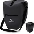 Produktbild: Radgeist Gepäckträgertasche PB-BL-03, schwarz, 28 Liter, Umhängetasche, wasserdicht, reflektierend