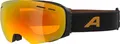 Produktbild: ALPINA GRANBY Q-LITE - verspiegelte, kontrastverstärkende Skibrille mit 100% UV-Schutz für Erwachsene - black-gold matt - one size