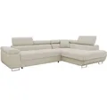 Produktbild: Mirjan24 Ecksofa, Beige, Textil, 5-Sitzer, rechts montierbar, L-Form,Rechteckig, 274x203 cm, Wohnzimmer, Sofas & Couches, Wohnlandschaften, Ecksofas