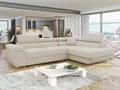 Produktbild: MIRJAN24 Ecksofa Torezio Cord, mit Bettkasten und Schlaffunktion, Einstellbare Kopfstützen, 274x203x70-90 cm