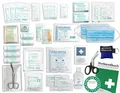 Produktbild: Komplett-Set Erste-Hilfe nach AKTUELLER DIN/EN 13157 PLUS 2 für Betriebe mit Hygiene-Gel, Notfallbeatmungshilfe & Verbandbuch