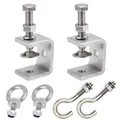 Produktbild: C-Zwingen Edelstahl 6 Teiliges Set C Klemme Kieferöffnungen 30mm Silber