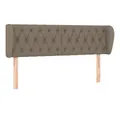 Produktbild: vidaXL Kopfteil, Bett Kopfteil mit Ohren Taupe 147x23x78/88 cm Stoff