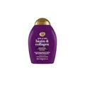 Produktbild: OGX Biotin Collagen Shampoo (385 ml), kräftigendes Haarshampoo für feines