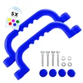 Produktbild: GO!elements Haltegriff und Spielhaus Zubehör Outdoor | Paarweise (2 Stück) | Klettergriffe Kinder Outdoor | Haltegriffe Spielturm oder Baumhaus Zubehör inkl. Befestigungsmaterial