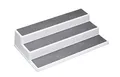 Produktbild: Copco Basics 3-stufiges Gewürzregal für den Innenschrank, rutschfestes Küchenregal, 38 x 22,5 x 8,5cm, weiß/grau