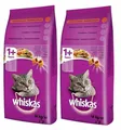 Produktbild: 2x14 kg Doppelpack WHISKAS Adult Rindfleisch und Karotte Trockenfutter für Katze
