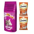 Produktbild: 14 kg WHISKAS Adult Rind und Gemüse + 2x60 g DREAMIES mit Huhn GRATIS