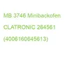 Produktbild: MB 3746 Minibackofen CLATRONIC 264561 (4006160645613)