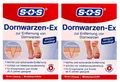 Produktbild: SOS Dornwarzen-Ex Warzenentferner 2x10ml Lösung Anti-Dornwarzen Dornwarzenhilfe
