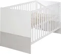 Produktbild: roba Kombi-Kinderbett ‚Julia‘, 70 x 140 cm, weiß, höhenverstellbar, 3 Schlupfsprossen, umbaubar