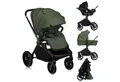 Produktbild: lionelo Kombi-Kinderwagen MIKA PLUS 3IN1, (Set), 3in1 Set mit Astrid i-size/XXL-Verdeck/Komfortable Dämpfung