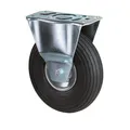 Produktbild: Bs Rollen Luftrad D.200mm Trgf.75kg Bockrolle m.Platte Rillenprofil Räder