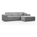 Produktbild: Beautysofa Ecksofa, Hellgrau, Textil, L-Form,L-Form, 267x170 cm, Wohnzimmer, Sofas & Couches, Wohnlandschaften, Ecksofas