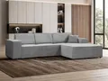 Produktbild: Ecksofa PEDRO L Hellgrau, 267x170 cm, Sofa L-form Breite Ottomane rechts, ohne Schlaffunktion