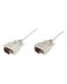 Produktbild: DIGITUS Assmann Serielles Verlängerungskabel DB-9 W bis M 3 m geformt Daumenschrauben beige (AK-610203-030-E)