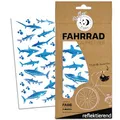 Produktbild: Farbviereck Hai Aufkleber Reflex Fahrradaufkleber Fahrrad Reflektoren 25 Sticker Meer Orka Hai Reflex Fahrradaufkleber Set Aufkleber Geschenk Artikel