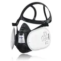 Produktbild: Dräger X-plore 3500 inkl. 2x Pure P3 Filter – Atemschutzmaske Halbmaske für Bauarbeiten, Renovierung, Schleifen – Staubmaske gegen Feinstaub, Partikel – Größe L