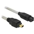Produktbild: DeLOCK - IEEE 1394-Kabel - 9 PIN FireWire 800 (M) - FireWire, 4-polig (M) - 1,0m (IEEE 1394b) (82588)