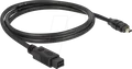 Produktbild: DELOCK 82588 - FireWire 9 Pin Stecker > 4 Pin Stecker, 1 m