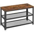 Produktbild: VASAGLE Schuhbank LBS73X braun, schwarz Holz 73,0 cm